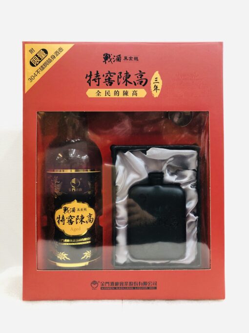 戰酒黑金龍-特窖陳高:三年窖藏，有老酒的陳香，49.9度 滑順甘醇 輕鬆易飲，是親友相聚暢飲的好酒。